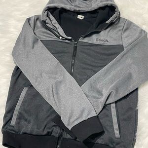 Mens bench zip up sweater